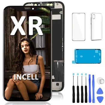 Incell Displejs Priekš iPhone XR-X XS 11 Pro Max 12 Mini LCD Ekrāns Montāža Touch Digitizer Nomaiņa AAA Parādīt Ne Miris Pixles