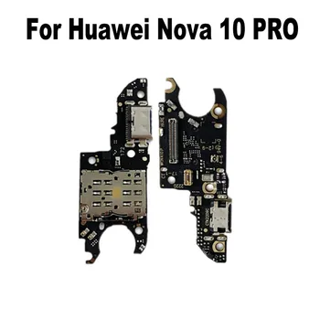 Par Huawei Nova 10 PRO Ātra Uzlādēšana caur USB Ports Mikrofons Mic Dock Savienotāju Valdes Flex Kabelis Ātri, Remonta Daļas